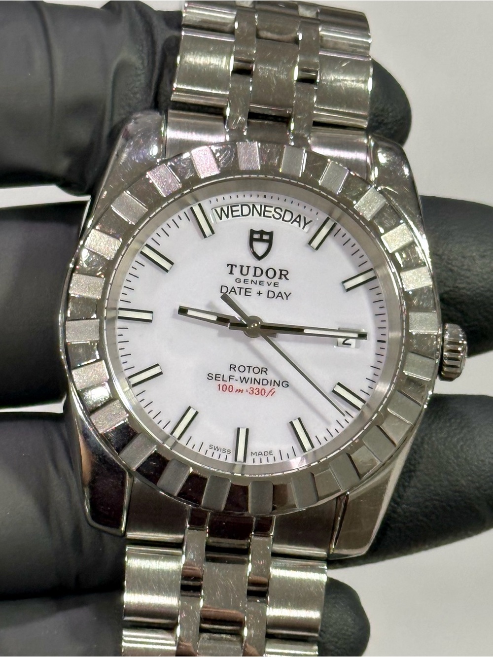 Tudor Classic Day-Date 23010 Automatic White Dial 41mm Men’s Luxury Watch